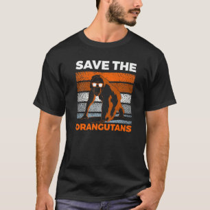 Rett der Orangutans gefährdete Tiere für Männer T-Shirt