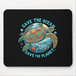 Rett der Ozeane Rettung der Niedlichen Meeresschil Mousepad