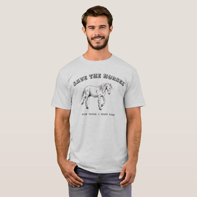Rett der Pferde mit TJHH-Shirt T-Shirt (Vorne ganz)