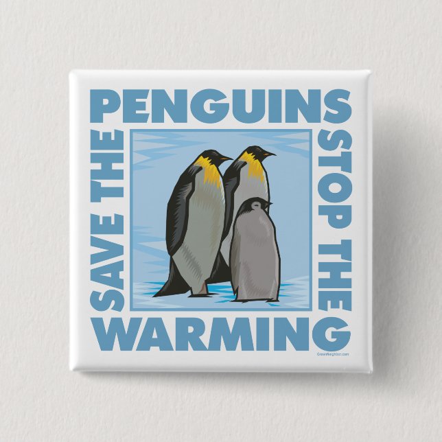 Rett der Pinguine Button (Vorderseite)