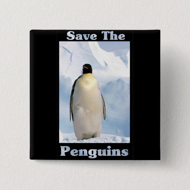 Rett der Pinguine Button (Vorderseite)
