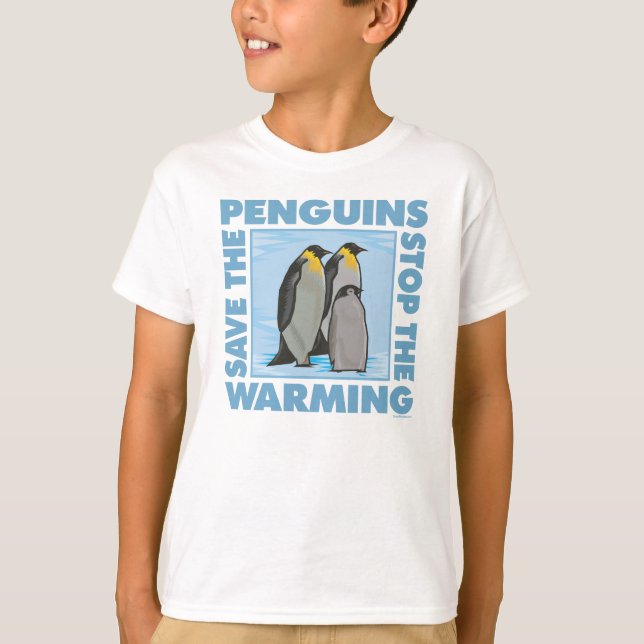 Rett der Pinguine T-Shirt (Vorderseite)