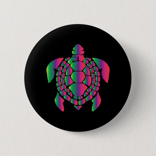 Rett der Schildkröten-Erde-Tag Ozeanküste Säuberun Button (Vorderseite)
