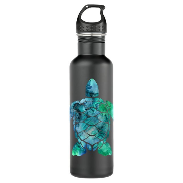 Rett der Schildkröten-Meeresschildkröten Geschenke Edelstahlflasche (Vorderseite)