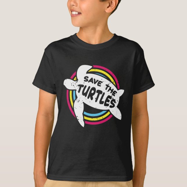 Rett der Schildkröten zur Vermeidung des Klimawand T-Shirt (Vorderseite)
