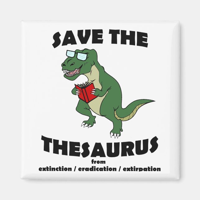 Rett der Thesaurus Dinosaurier Magnet (Vorne)
