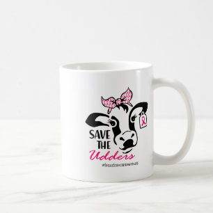 Rett der Udders Breast Cancer Awareness Heifer Kuh Kaffeetasse