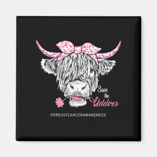 Rett der Udders Heifer Kuh Brustkrebs Bewusstsein Magnet
