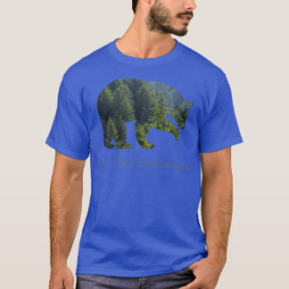 Rett der Umwelt Bären Silhouette Umwelt T-Shirt