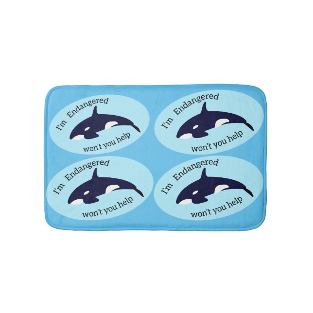 Rett der Wale Badematte (Vorderseite)