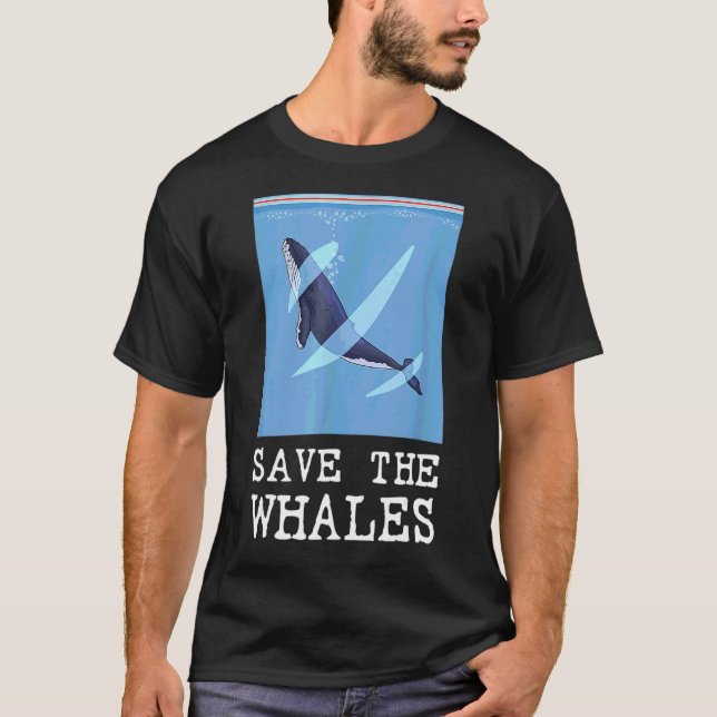 Rett der Wale Food Storage Bag Whale Conservati T-Shirt (Vorderseite)