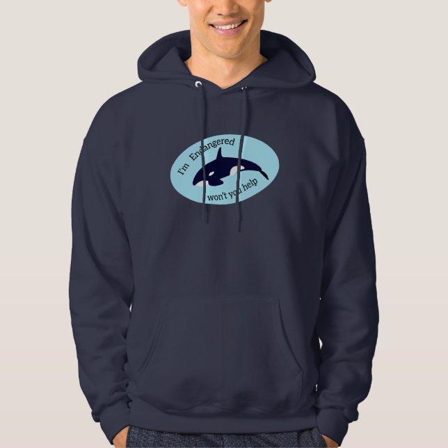 Rett der Wale Hoodie (Vorderseite)