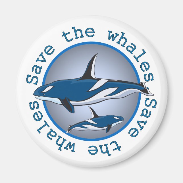 Rett der Wale Magnet (Vorne)