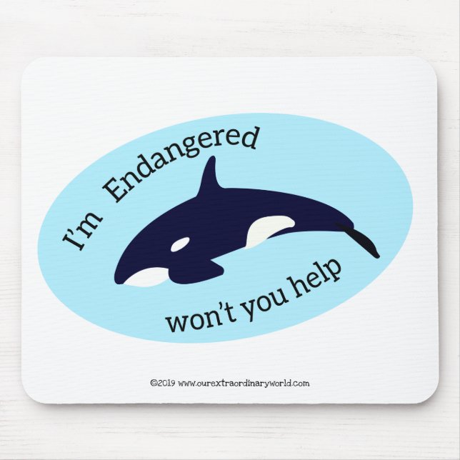 Rett der Wale Mousepad (Vorne)