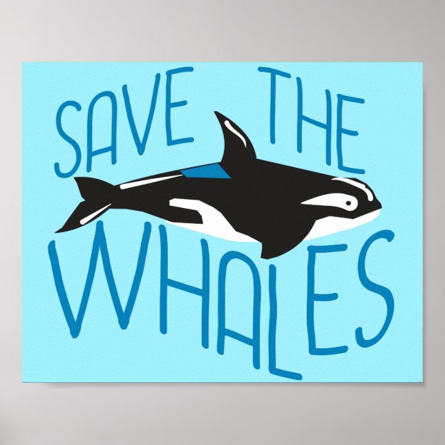 Rett der Wale Poster (Vorne)
