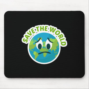 Rett der Welt für Umweltschutzfans L Mousepad