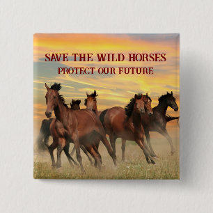 Rett der Wildpferde Button