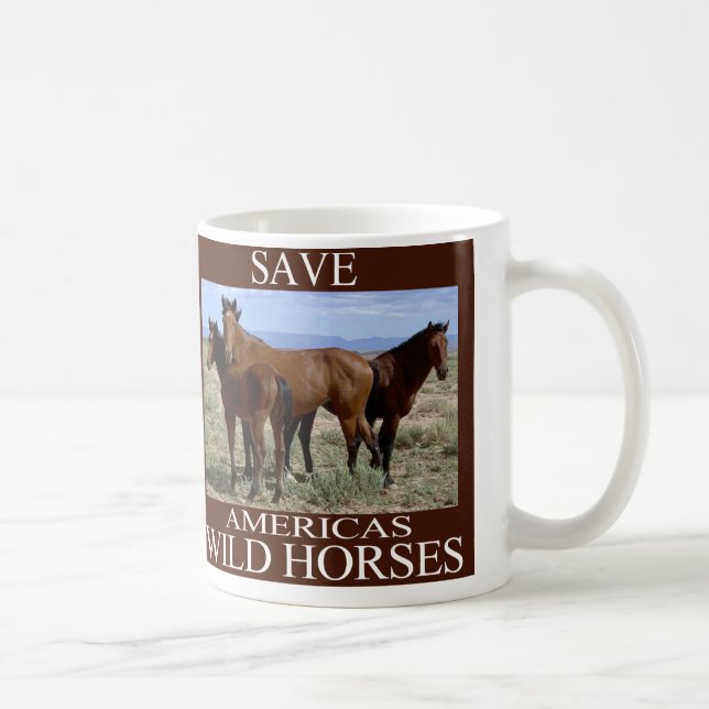 Rett der Wildpferde Kaffeetasse (Rechts)