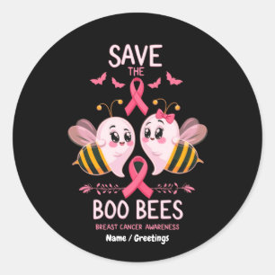 Rett des Brustkrebs der Boobienen - FrauenHallowee Runder Aufkleber