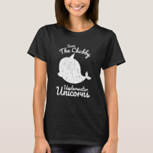 Rett des Chubby-Unterwasser-Einhornwals T-Shirt