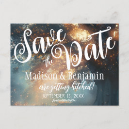 Rett des Datums der Treppenleuchten der verzaubert Postkarte