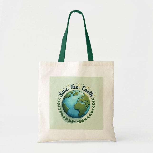 Rett des Earth Earth Earth Design Öko Bags Tragetasche (Vorne)
