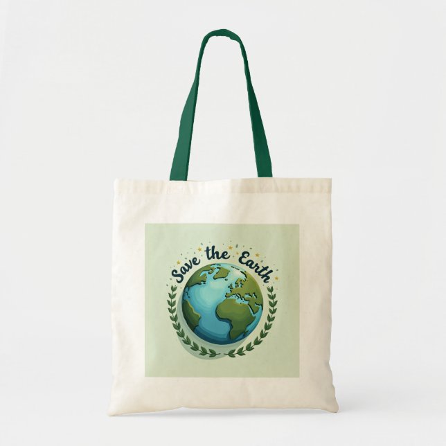 Rett des Earth Earth Earth Design Öko Bags Tragetasche (Vorne)