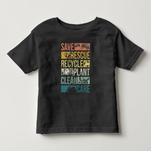 Rett des Erdschildkrötenklimas Recycle Kleinkind T-shirt