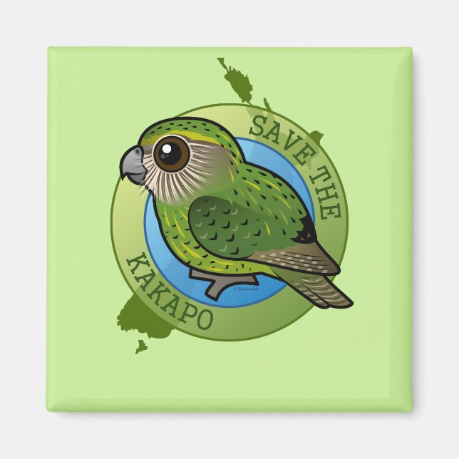 Rett des Kakapo Magnet (Vorne)