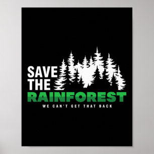 Rett des Klimaschutzes für den Regenwald Poster