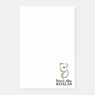Rett des Koalas Post-it Klebezettel