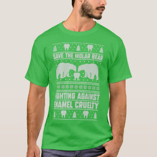 Rett des Molar-Bären, der gegen den grausamen Gürt T-Shirt