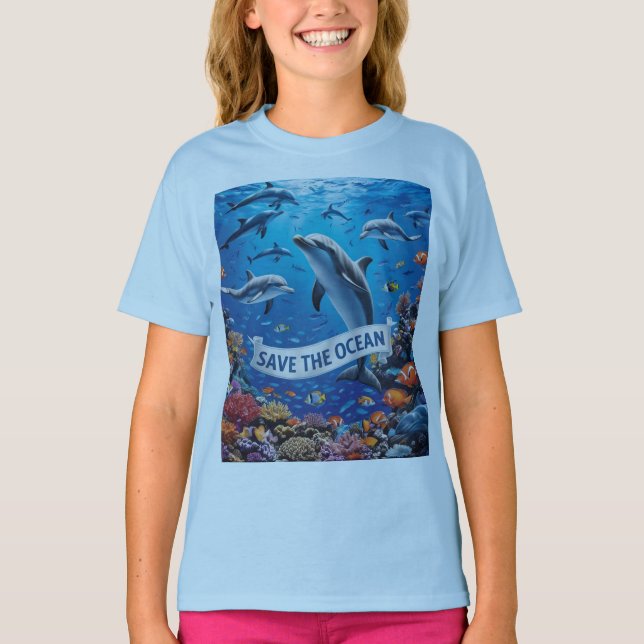 Rett des Ozeans für die Zukunft T-Shirt (Vorderseite)