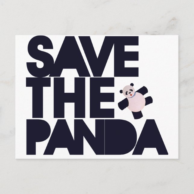 Rett des Panda-Bären Postkarte (Vorderseite)