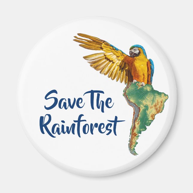 Rett des Regenwaldes Magnet (Vorne)