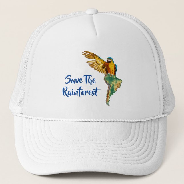 Rett des Regenwaldes Truckerkappe (Vorderseite)