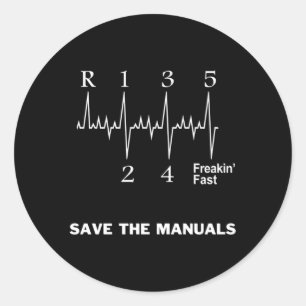 Rett des USB-Stick Shift Cars Runder Aufkleber