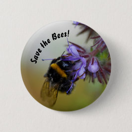 "Rett die Bienen!" Abzeichen Button
