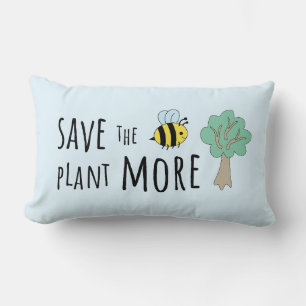 Rett die Bienen, Pflanze mehr Bäume! Lendenkissen