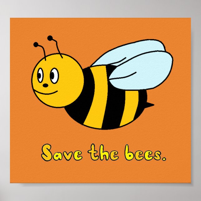 "Rett die Bienen" Poster (Vorne)