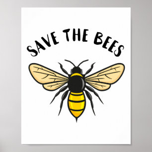 Rett die Bienen Rettete unser Planet Bienenhüter H Poster
