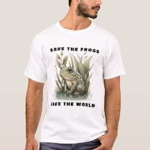 Rett die Frösche Rettete den T - Shirt der Welt