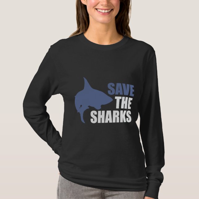 Rett die Haie, Rett das Fins-Aktivisten-Shirt T-Shirt (Vorderseite)
