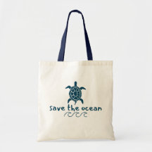 rett die Meeresschildkröte. Tasche und Strandtasch