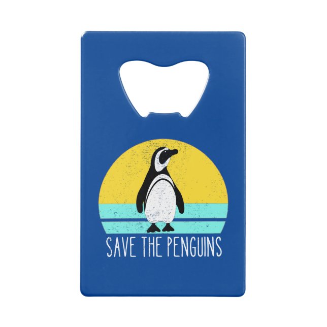 Rett die Pinguine Geldbeutel Flaschenöffner (Vorderseite)