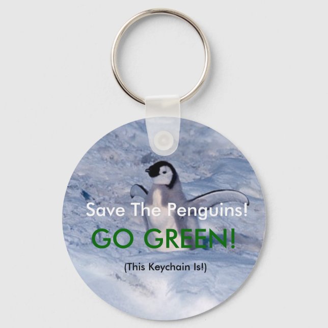 Rett die Pinguine Schlüsselanhänger (Vorderseite)