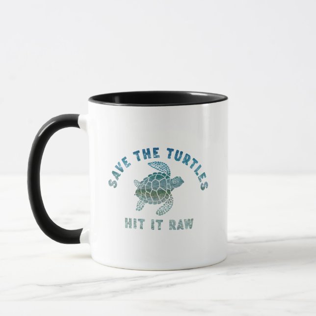 Rett die Schildkröten auf es roh Tasse (Links)