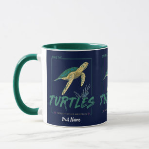 Rett die Schildkröten für Mädchen, die nur Lieben  Tasse