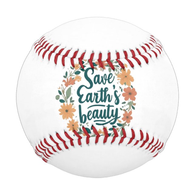 Rett die Schönheit der Erde Baseball (Vorderseite)