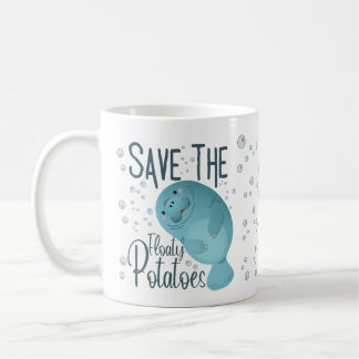 Rett die schwimmenden Kartoffeln lustige Manatee T Kaffeetasse